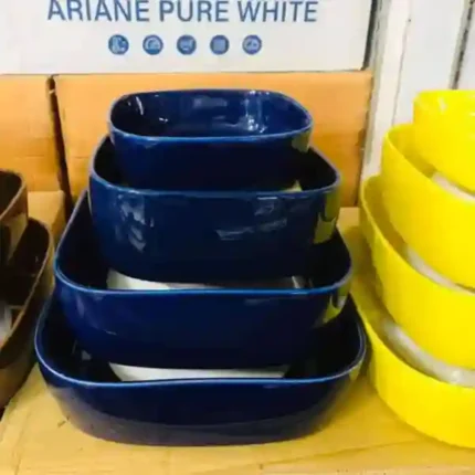 4 pcs colorful Square Serving Dish - Image 2