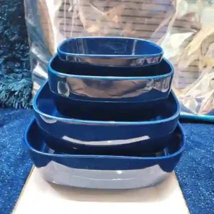 4 pcs colorful Square Serving Dish - Image 3