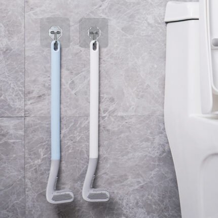Soft Wall Hanging Multi-functional Silicone Toilet Brush - Image 8