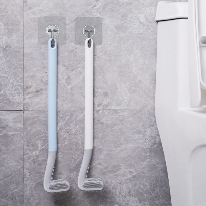 Soft Wall Hanging Multi-functional Silicone Toilet Brush - Image 8