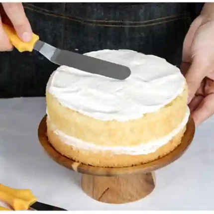 3 Pcs Set Stainless Steel Butter Cake Cream Knife Smoother Spatula Fondant Pastry Tool - Image 5