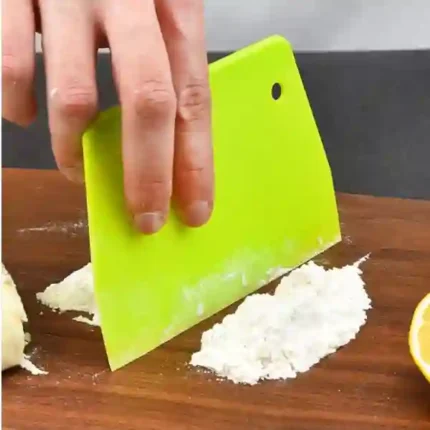 3 pis Plastic Cake Cream Spatula Scraper Dough Cutter Fondant Bread Pizza Tools Spatula Cake Butter Scraper