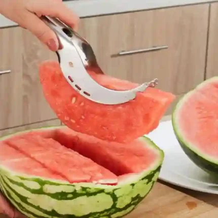 Watermelon Cutter - Silver - Vegetable Cutter - Image 4