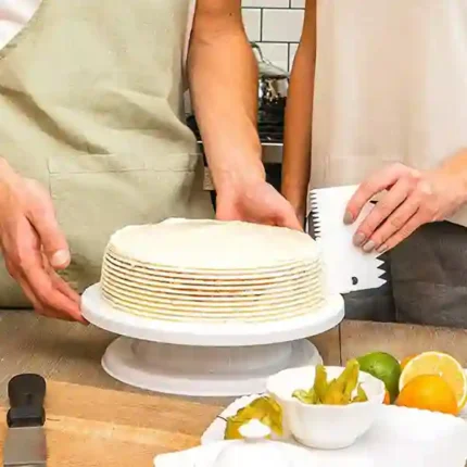 3 pis Plastic Cake Cream Spatula Scraper Dough Cutter Fondant Bread Pizza Tools Spatula Cake Butter Scraper - Image 4