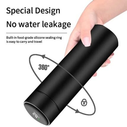 Tamparature Thermos Water Bottle with Temperature Display Traveling Bottle 500 ML, - Image 2