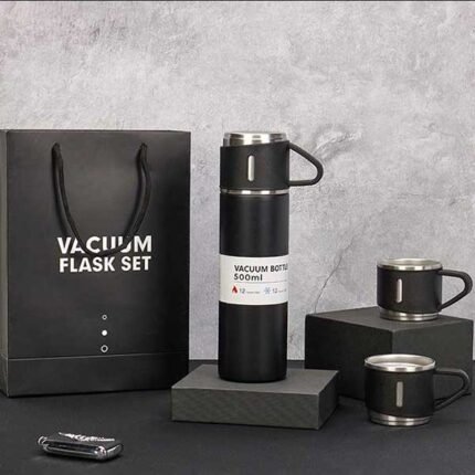 500ml Double-layer Stainless Steel Thermos Coffee Business Travel Water Bottle Tea Infuser Bottle with Portable Water Cup - Image 4
