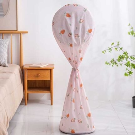 Fan Cover Matte Waterproof Standing Fan Cover Safety Protection Household Pedestal Fan Dust Cove