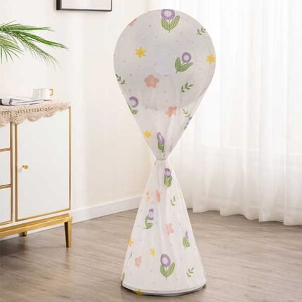 Fan Cover Matte Waterproof Standing Fan Cover Safety Protection Household Pedestal Fan Dust Cove - Image 3