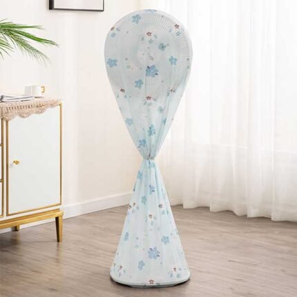 Fan Cover Matte Waterproof Standing Fan Cover Safety Protection Household Pedestal Fan Dust Cove - Image 4