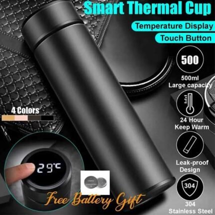 Tamparature Thermos Water Bottle with Temperature Display Traveling Bottle 500 ML,
