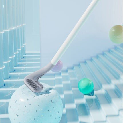 Soft Wall Hanging Multi-functional Silicone Toilet Brush - Image 10