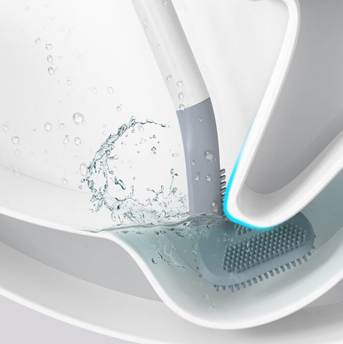 Soft Wall Hanging Multi-functional Silicone Toilet Brush - Image 12