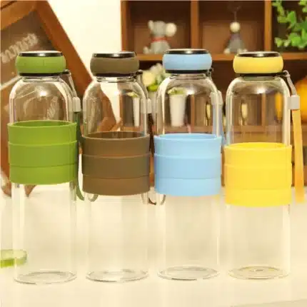 Borosilicate Glass Water Bottle - Durable, Leakproof, Dishwasher Safe, 500 ml - Image 3