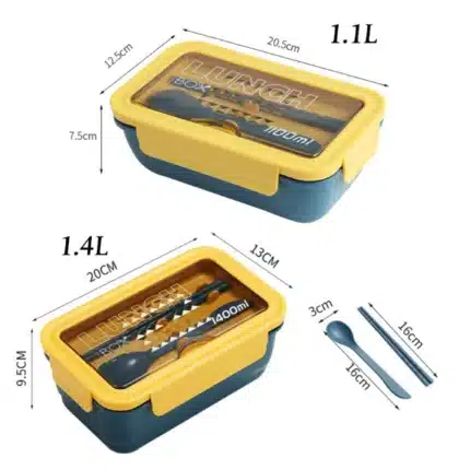 850 ML Leakproof Tiffin Box 2 Compartment Lunch Box
