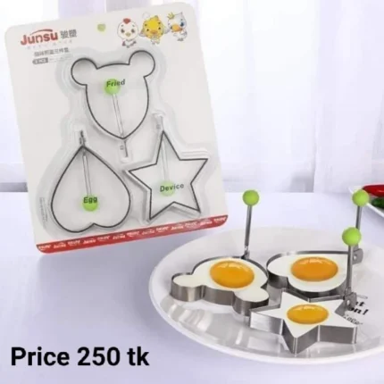 3 Pcs Cake Set Stainless Steel Egg Mold - Image 2