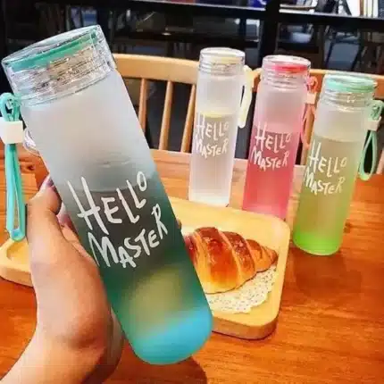 Hello Master Glass Drinking water Bottle 450ml - Image 3