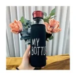 Jazz Style Water Bottle, Aluminum Cap with Glass 550ml