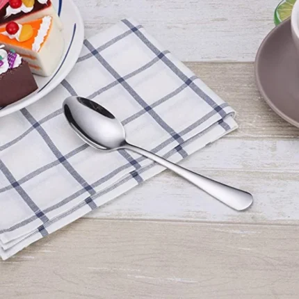 6.7 Inches Stainless Steel tea Spoon/fork Set of 6 - Image 4