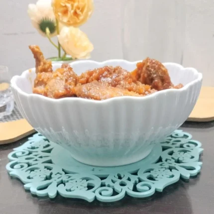 Ceramic curry bowl LOTUS CABAGE SHAPE - Image 3