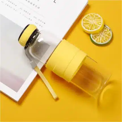 Borosilicate Glass Water Bottle - Durable, Leakproof, Dishwasher Safe, 500 ml - Image 2