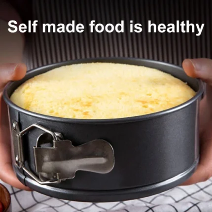 9 Inch 1-pc suit Non-stick Bakeware Movable Bottom Lock Cake Mold - Image 4