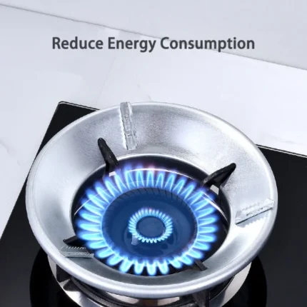 High Efficiency 8 Hole Gas Stove Energy Saving Cover Heat Insulation Pot Holder Wind Shield Rack