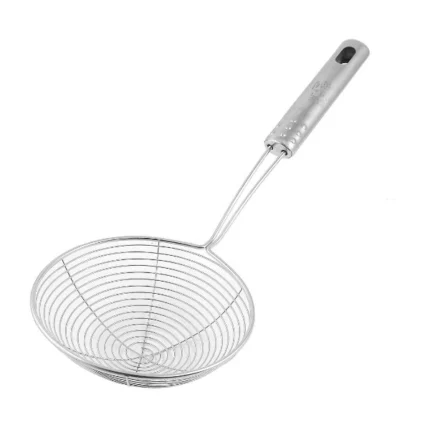 Stainless Steel Strainer Ladle Wire Skimmer Spoon With Handle - Image 2