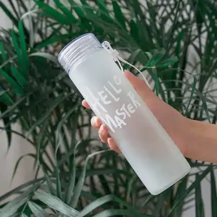 Hello Master Glass Drinking water Bottle 450ml - Image 4