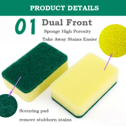 Cleaning Sponge Scouring Pad 4pcs - Image 4
