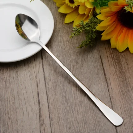 1 pcs/set Long Handled Stainless Steel JUSSE, acar ,pickle ,Coffee Spoon Ice Cream Dessert Tea Spoon For Picnic Kitchen Accessories MAYITR