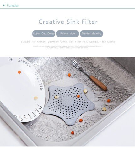 4Pcs Bathroom Sink Filter Kitchen Sink Strainer Sewer Drain Strainer Bathtub Drain Cover Hair Catcher - Image 5