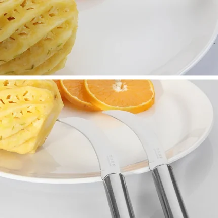 Stainless steel cute fruit pineapple knife steel handle peeler - Image 3