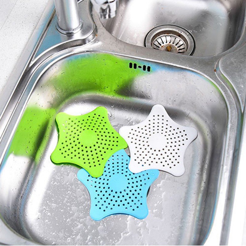 Hcff69cf019db41c1915ba2a9cdb28883M 4Pcs Bathroom Sink Filter Kitchen Sink Strainer Sewer Drain Strainer Bathtub Drain Cover Hair Catcher - Image 1