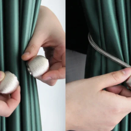 1 pair Magnetic Curtain Tieback  Magnet Clip For Curtain Rod - Image 3