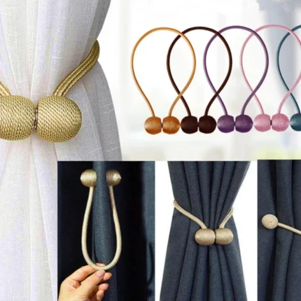 1 pair Magnetic Curtain Tieback  Magnet Clip For Curtain Rod