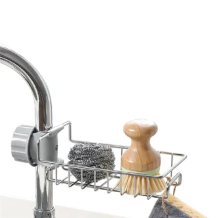 1pcs Hanging Faucet Rack Stainless Steel Adjustable Height