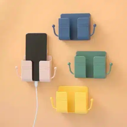 Mobile Phone Charging Hanging Holder Multifunction Wall Mounted Plug Bracket