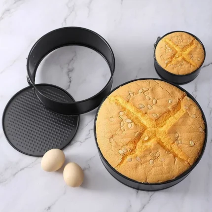 9 Inch 1-pc suit Non-stick Bakeware Movable Bottom Lock Cake Mold