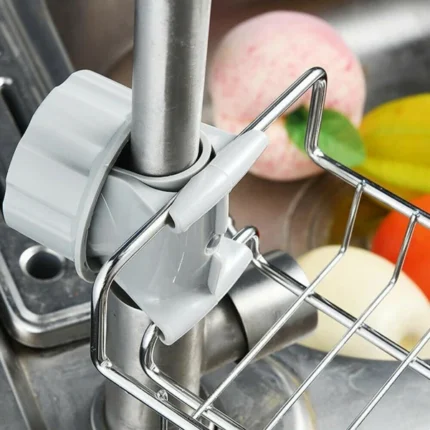 1pcs Hanging Faucet Rack Stainless Steel Adjustable Height - Image 3