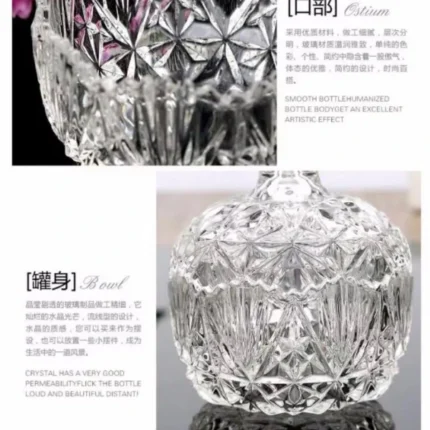 Luxury sugar bowl candi Jars with glass lid for home decoration - Image 5