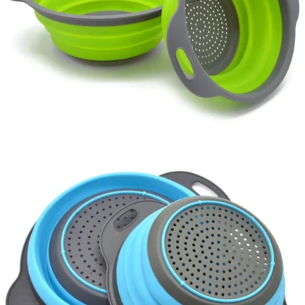 Strainer Collapsible Drainer With Handle Kitchen Tools (Multi-color) - Image 3