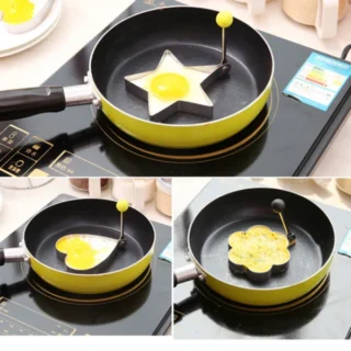 3 Pcs Cake Set Stainless Steel Egg Mold