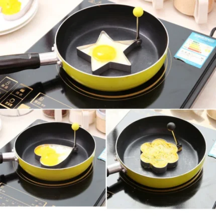 3 Pcs Cake Set Stainless Steel Egg Mold