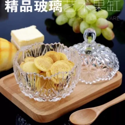 Luxury sugar bowl candi Jars with glass lid for home decoration - Image 2