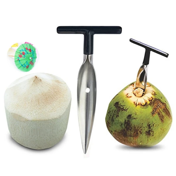 S3049ac555b244a64ad007fd1d89f2a9fb Coconut Opener For Fresh Green Coconut Water Open Tools Cut Gift Fruit Openers Kitchen Tools - Image 1
