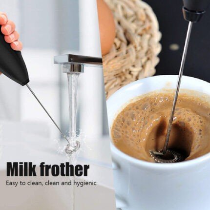 Hand Mixer Cappuccino Coffee Maker - Black - Coffee Mixer - Image 2
