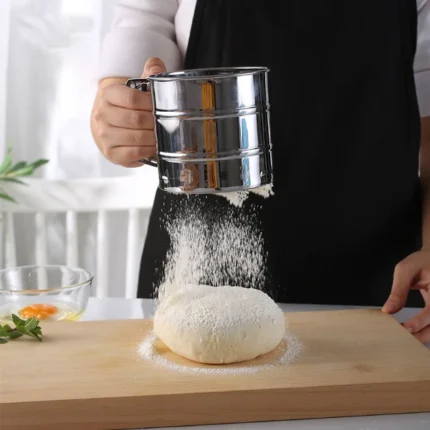 Stainless Steel MUG Flour Sifter Fine Mesh Powder - Image 3