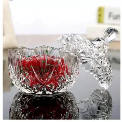 Luxury sugar bowl candi Jars with glass lid for home decoration - Image 3