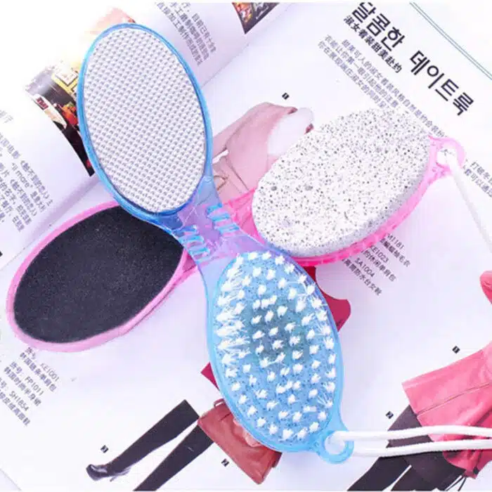 1pcs/ 4 Step Pedicure Paddle Multi-use Foot Care Brush Pumice Scrubber Scraper - Image 2