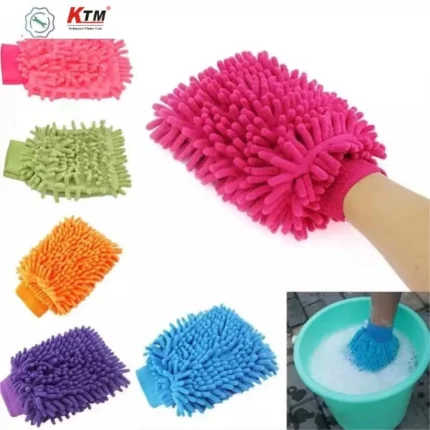 Microfiber Cleaning Glove for Car, Bike Wash - Image 4